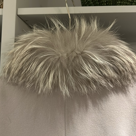 Jill Sanders wool/cashmere/fur coat - Picture 3 of 8